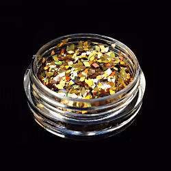 Glitter romber, guld