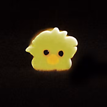 Fimostav, gul kyckling