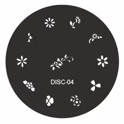 Stamping plate / motivbricka, DISC-04