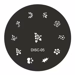 Stamping plate / motivbricka, DISC-05