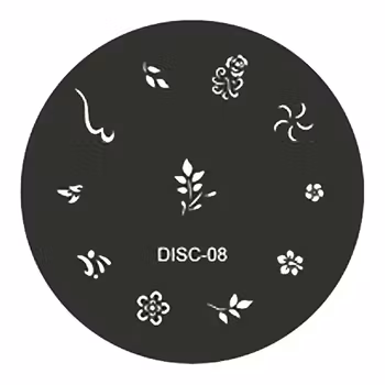 Stamping plate / motivbricka, DISC-08