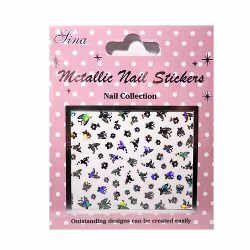 Nagelstickers silver, MNS60