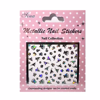 Nagelstickers silver, MNS60