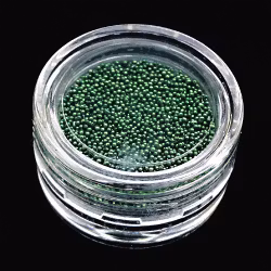 Minipärlor, mörkgrön