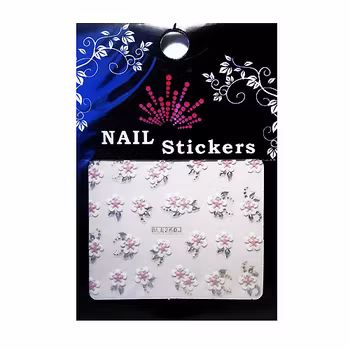 Nagelstickers vita, BLE360J blommor
