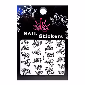 Svarta nagelstickers, YJ002