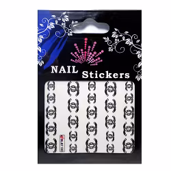 Nail tattoos svarta, BLE1182 Chanel