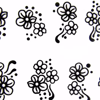 Svarta nagelstickers, YJ021