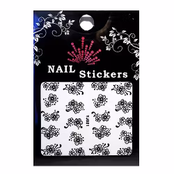 Svarta nagelstickers, YJ021