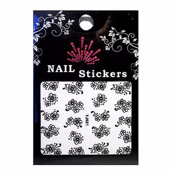 Svarta nagelstickers, YJ021