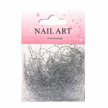 Nailart trådar, silver