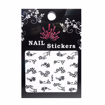 Svarta nagelstickers, YJ015