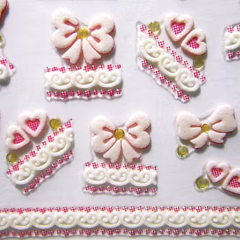 Nagelstickers blandade, BLE647D rosetter