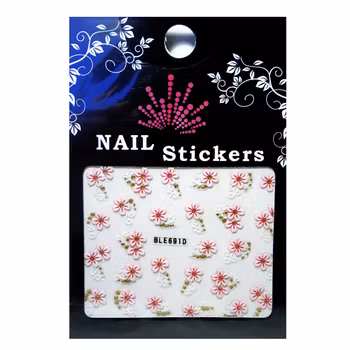 Nagelstickers blandade, BLE691D blommor