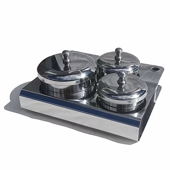 Dappendish set rostfritt stål, 3 delar