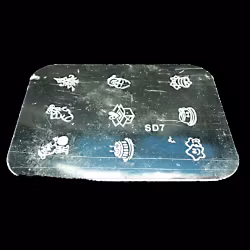 Stamping plate / motivbricka, SD7