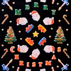 Nagelstickers jul, X6