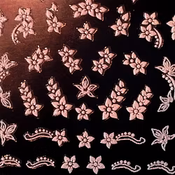 Nagelstickers blandade, LS-20 blommor