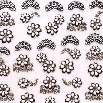 Nagelstickers vita, SJQ-20 blommor