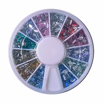 Rhinestones ovala - hel snurra