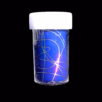 Nagelfolie nr6, blått och silver