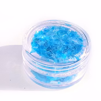 Mylar Glitter Flakes, blå