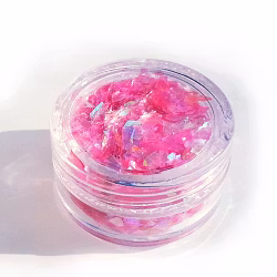 Mylar Glitter Flakes, rosa