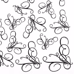 Nail tattoos svarta, C023