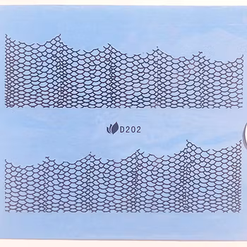 Nail tattoos franska, D202