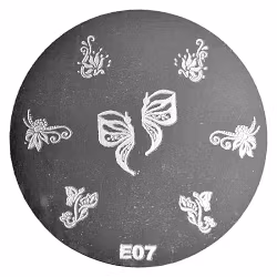 Stamping plate / motivbricka, E07