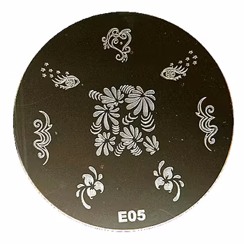 Stamping plate / motivbricka, E05