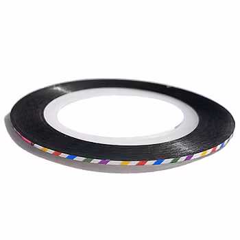 Striping tape, flerfärgad randig