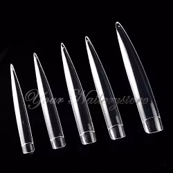 Salongstippar stiletto 12st, clear