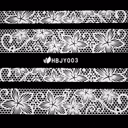 Nagelstickers vita, HBJY003