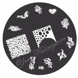 Stamping plate / motivbricka, H9