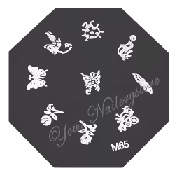 Stamping plate / motivbricka, m65 oktagon