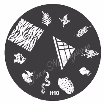 Stamping plate / motivbricka, H10