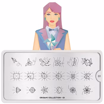 MoYou London Stämpelplatta - Origami 01
