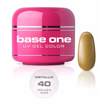 Base One Colour UV-Gel 5g metallic, 40 Golden Gate