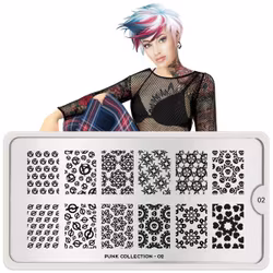 MoYou London Stämpelplatta - Punk 02