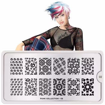 MoYou London Stämpelplatta - Punk 02