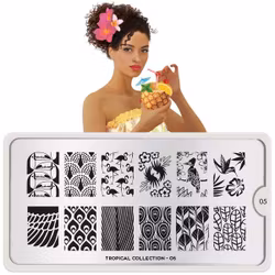 MoYou London Stämpelplatta - Tropical 05