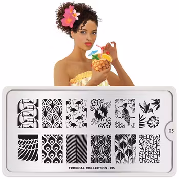 MoYou London Stämpelplatta - Tropical 05