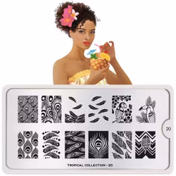 MoYou London Stämpelplatta - Tropical 20