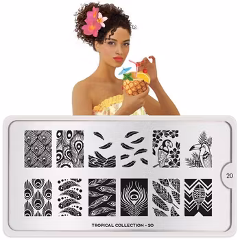 MoYou London Stämpelplatta - Tropical 20