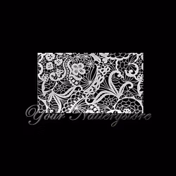 Nagelfolie vit spets, nr 6