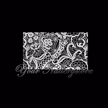 Nagelfolie vit spets, nr 6