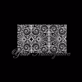 Nagelfolie vit spets, nr 8