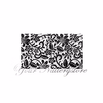 Nagelfolie svart spets, nr 4