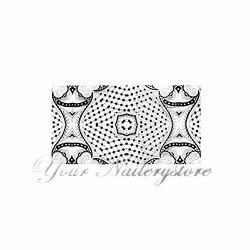 Nagelfolie svart spets, nr 5